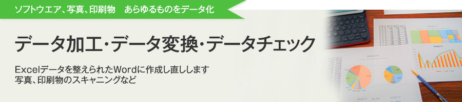 データ加工・データ変換・データチェック